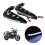 1 Pair Universal Handlebar Hand Protector LED Light Motorcycle Hand Guards Black 1