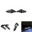 1 Pair Universal Handlebar Hand Protector LED Light Motorcycle Hand Guards Black 7