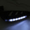 1 Pair Universal Handlebar Hand Protector LED Light Motorcycle Hand Guards Black 5