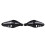 1 Pair Universal Handlebar Hand Protector LED Light Motorcycle Hand Guards Black 6
