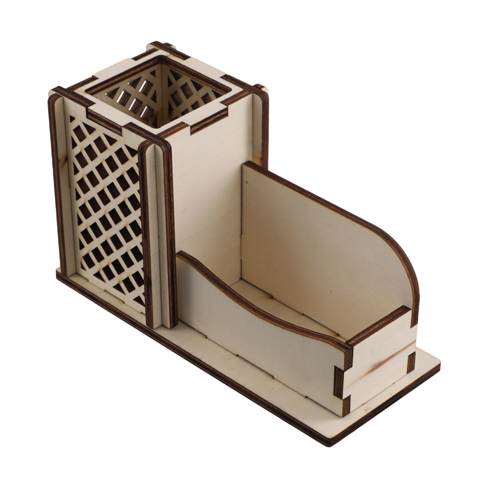 Wood Business Card Holder with Pen Slot Business Card Stand for Desk-image-OPC-PHWP5GF-NEW