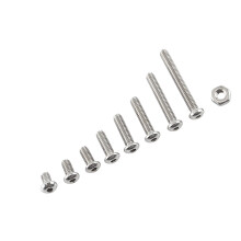 M2.5 A2 Stainless Steel Hex Socket Screws Bolt and Hex Nuts Assortment(Button head)