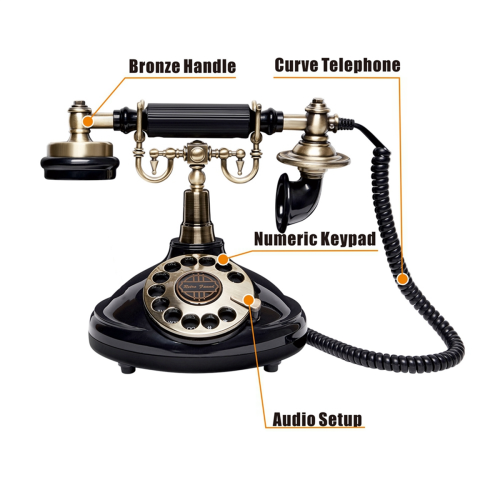 Audio Guestbook Wedding Phone Custom Audio Message Guestbook,Black 1