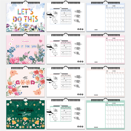 Flower Calendar Planner Floral Monthly Planner