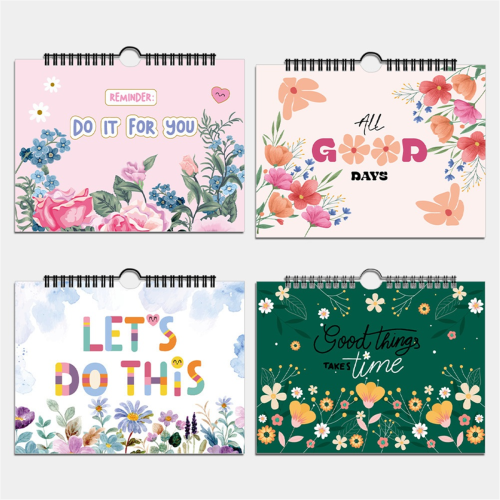 Flower Calendar Planner Floral Monthly Planner 2