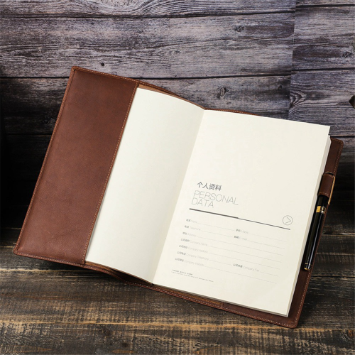 Retro Leather Book Cover Sleeve Protector Office School Supplies B5 1