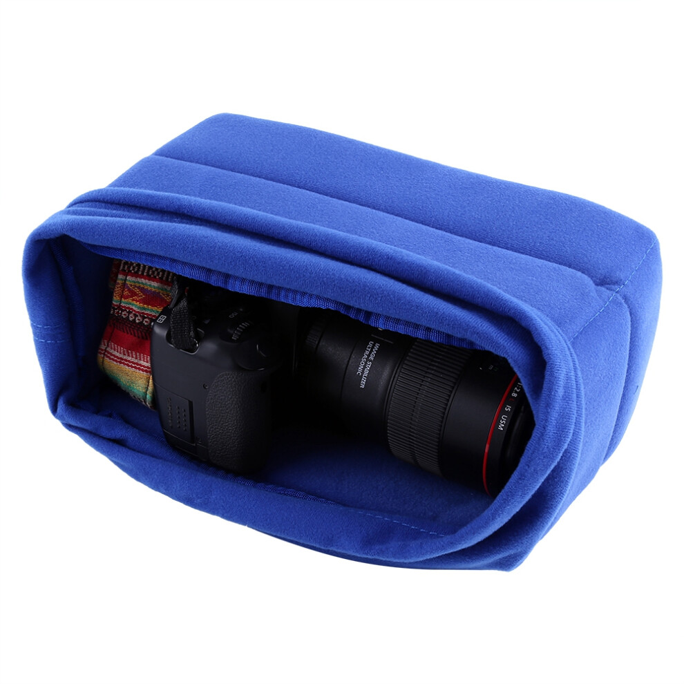 Dslr Camera Bag Insert For Backpack Padded Camera Sleeve Cover Lens Case ( Blue) Dark/Blue 4021324461809