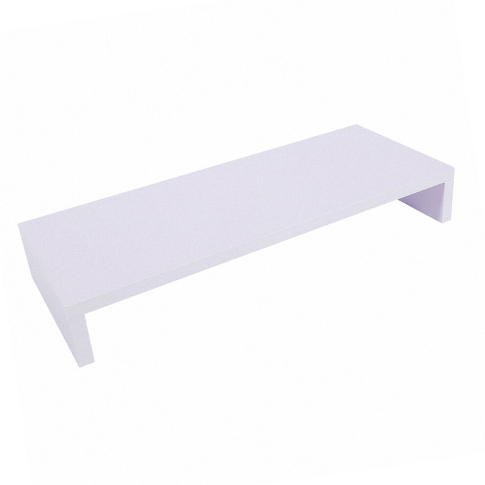 Wooden Monitor Stand Led Computer Monitor Riser Desktop Organizer Display Rack Purplish White 7901324461993