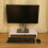 Holzmonitorständer LED Computermonitor erhöhung Desktop-Organizer Display-Regal 3