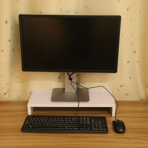 Holzmonitorständer LED Computermonitor erhöhung Desktop-Organizer Display-Regal 2