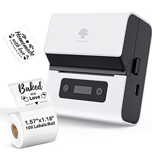 M221 Label Maker Machine Bluetooth Portable Label Maker White 2