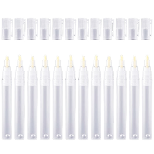 24 Pack 6 mm 3 mm Empty Fillable Blank Paint Touch Up Pen Markers