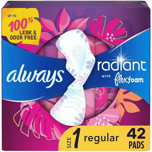Always Always Radiant Feminine Pads for Women