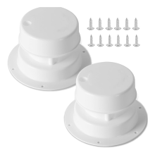 2er-Pack RV-Dachlüftungsabdeckungs-Kits für RV-Anhänger-Dachlüftungsabdeckung, weiß