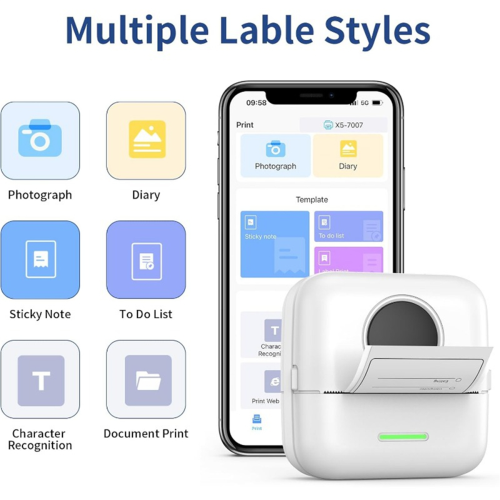 Mini Thermal Printer X5 Bluetooth Pocket Printer 2