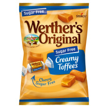 Werther's Original Sugar Free Creamy Toffees 65g (Pack of 12)