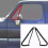 2 Pieces Front Vent Glass Window Weatherstrip Seals Set for 2