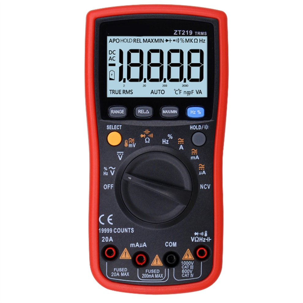 Zt219 Digital Multimeter 19999 Counts 4853862884938