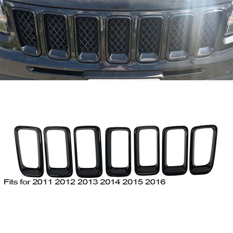 7 Pcs Front Grille Inserts 68109865Aa For Compass 4853862887656