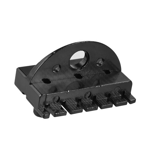 6-string Headless Electric Guitar String Locking Nut Set with 2 Wrench 2 Screw Black 1