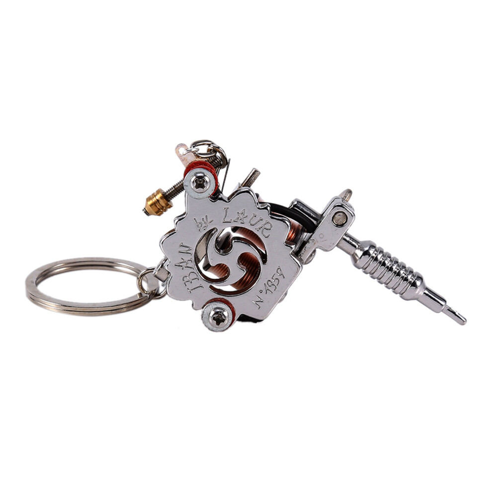 Portable Mini Tattoo Machine Tattoo Supply Guns Keychain As Pendant Ornament