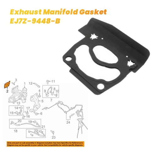 Auto-Auspuffkrümmerdichtung EJ7Z-9448-B für 15-19 1