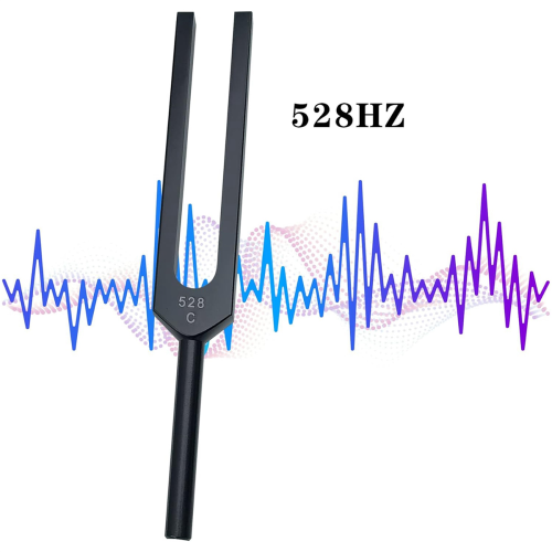 Stimmgabel, 528 Hz Stimmgabeln zur Chakra-Heilung, Schwarz 2