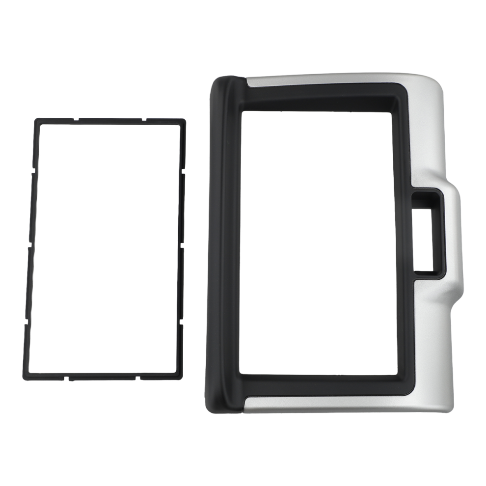 2Din Facia For Nv100 Radio Dvd Stereo Cd Panel Dash Kit Black/Silver 4853862801577