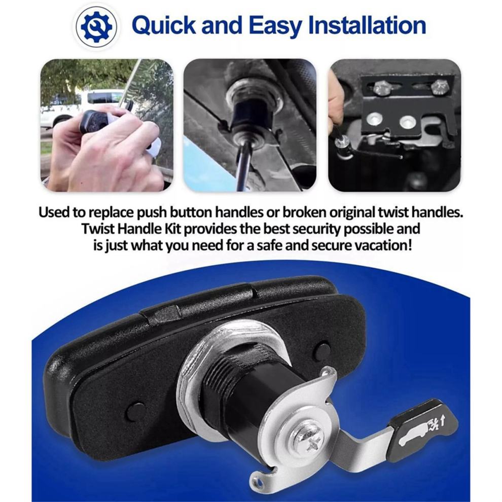 Truks Twist Handle Kit For Leer 113436-100Xq,700, 100XL,Latches 4853862898379