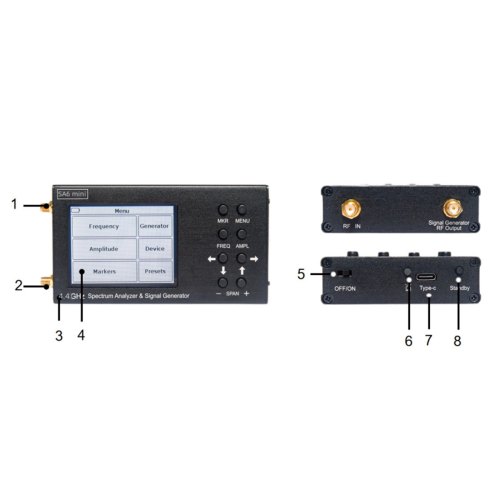 SA6 4,4 GHz Spektrumanalysator-Signalgenerator 2