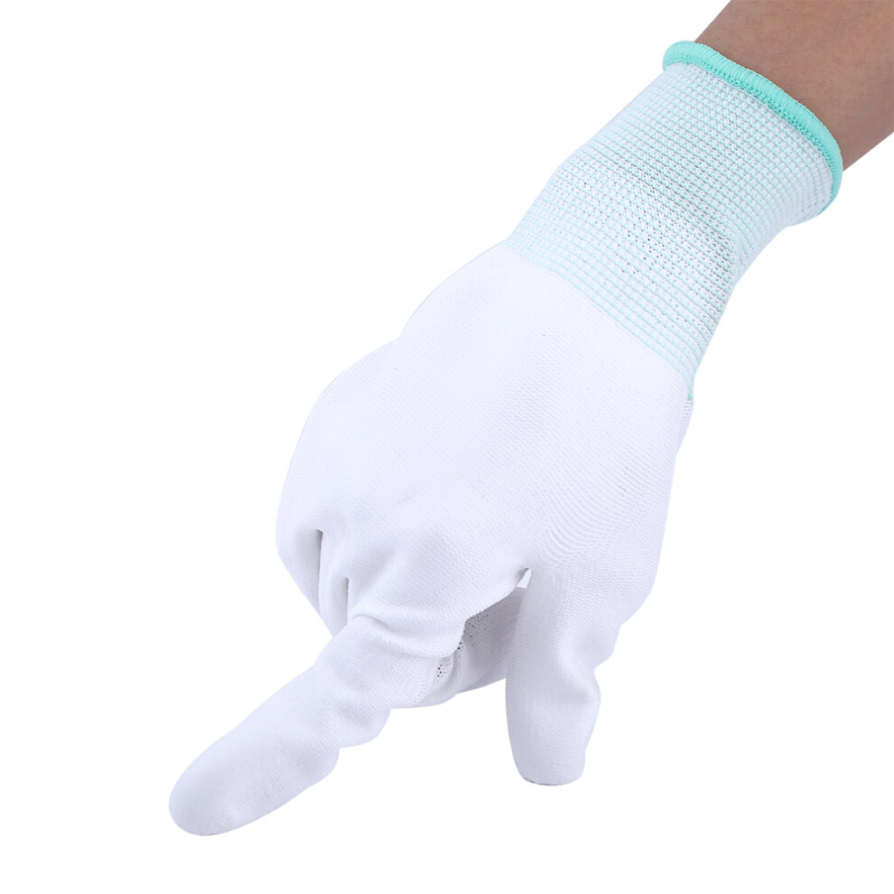 Anti Static Antiskid Glove Pu Coated Palm Finger Part For Electronic Labor Worker(M) 8721324465260