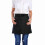 Unisex Short Solid Color Apron Kitchen Cooking Pub Cafe Waiter Waitress Black 6