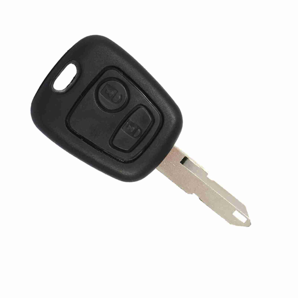 2 Buttons Uncut Blank Blade Remote Auto Car Key Fob Shell Case Replacement For Peugeot 206 4631324465426