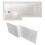 NES Home Nes Home 1700 x 850mm Square Left Hand L Shaped Shower Bath & Front Panel 1