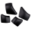 4Pcs Auto Schwarz Dach Rack Abdeckung Kappe Schiene Ende Shell Ersatz 3
