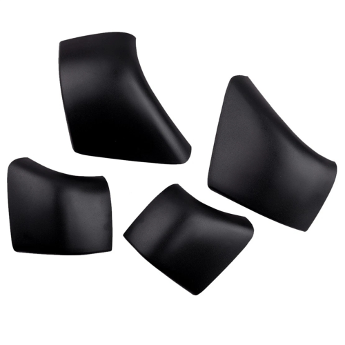 4Pcs Auto Schwarz Dach Rack Abdeckung Kappe Schiene Ende Shell Ersatz 2