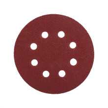 125mm Round Shape Red Grinding Discs 8 Hole Grit Sand Papers(120#)