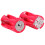 Portable 4pcs 4AAA to C Size Parallel Battery Convertor Adapter Holder Cases Box Red 10