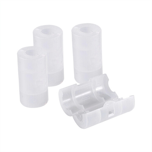 4 Pack AA to Size C Battery Adapters Holder Switcher Converter Cases Box White 1