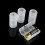4 Pack AA to Size C Battery Adapters Holder Switcher Converter Cases Box White 16