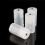 4pcs AA to Size D Battery Adapters Holder Switcher Converter Cases Box White 4