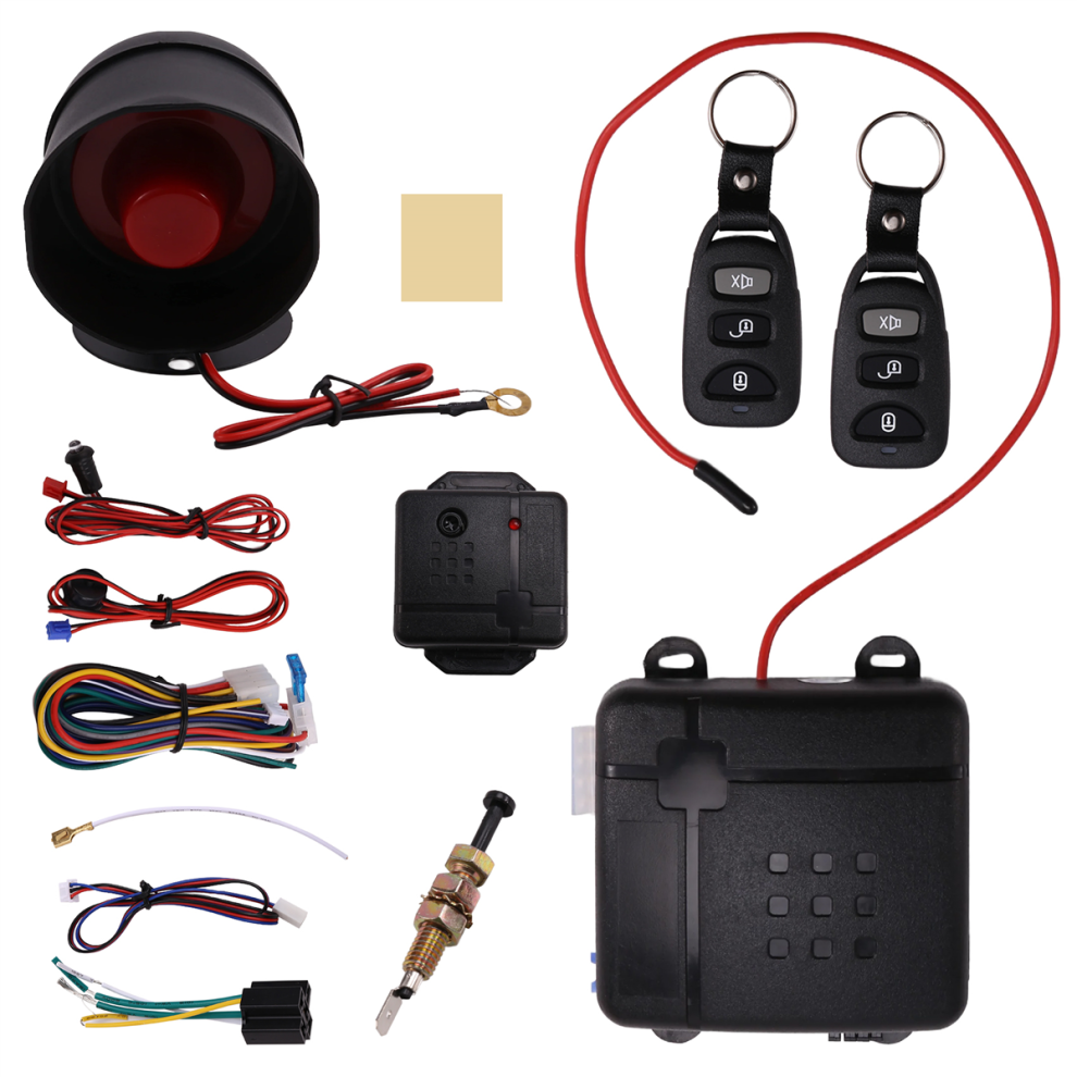 Photos - Car Alarm Universal one-way car anti-theft device sound and light alarm remote