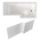 NES Home Nes Home 1700 x 850mm Square Right Hand L Shaped Shower Bath & Front Panel 1