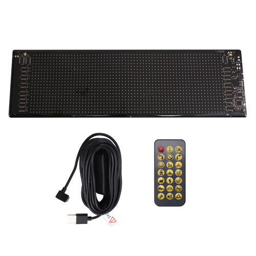 USB Car Truck Display Screen 20x64 LED Matrix Pixel Panel Light
