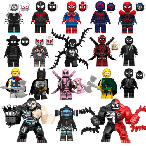 Shadow Spider 18 building block minifigure set small particle assembly doll toy