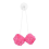 Car Hanging Dice, Car Mirror Hanging Dice-Pink 1
