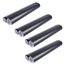 4 Stück 12 x 60 Zoll mattschwarze Vinylfolie