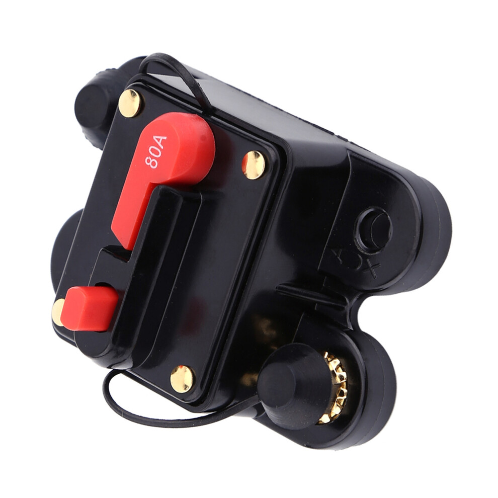 Dc12v Circuit Interrupter Breaker For Car Marine Boat Bike Stereo Audio Reset Fuse(80A) 3201324467563