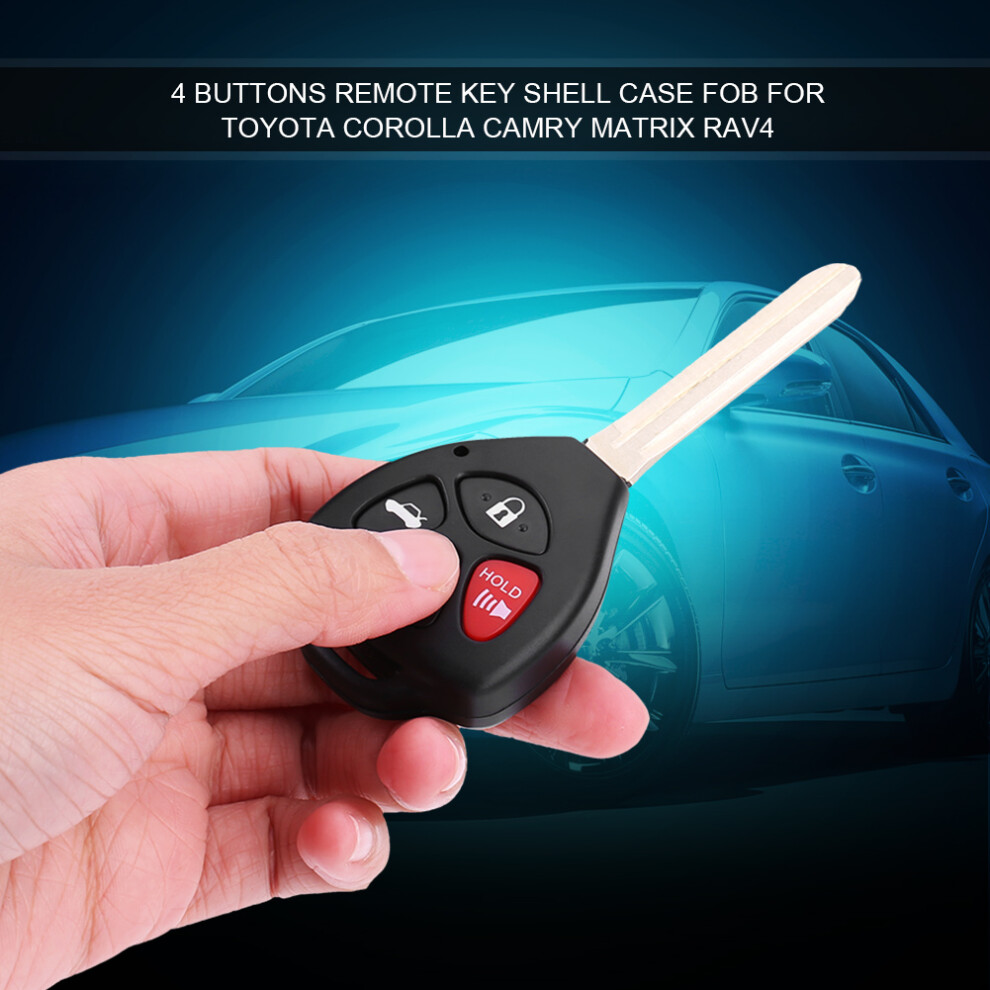4 Buttons Remote Key Shell Case Fob For Toyota Corolla Camry Matrix Rav4 3221324467837