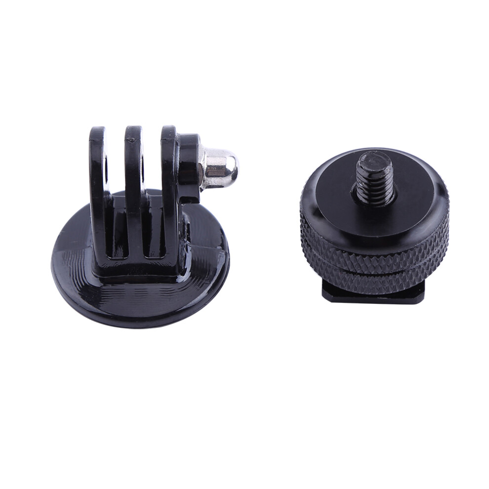 1/4" Hot Shoe Adapter With Tripod Mount Adapter Set For Gopro Hero 2/3/3+/4 Camera Black 4611324467736